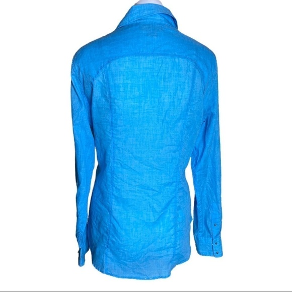 Rock & Roll Cowgirl Top Snap Down Embroidered Size L - Picture 6 of 10